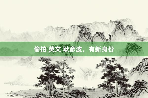 偷拍 英文 耿彦波，有新身份